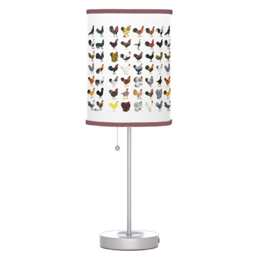49 Roosters Table Lamp (Right)