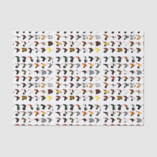 49 Roosters Tissue Paper