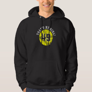 49 Softball Player Thats My Girl Cheer Mom Dad Tea Hoodie
