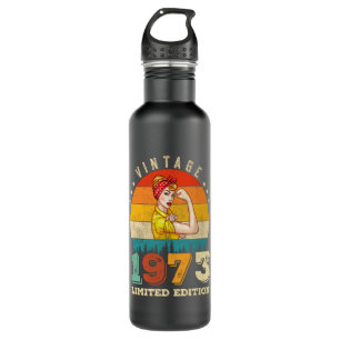 49 Year Old 1973 Vintage 49th Birthday Gifts women Stainless Steel Water Bottle
