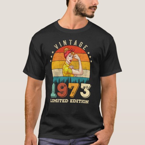 49 Year Old 1973 Vintage 49th Birthday Gifts women T_Shirt