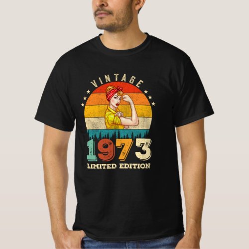 49 Year Old 1973 Vintage 49th Birthday Gifts women T_Shirt