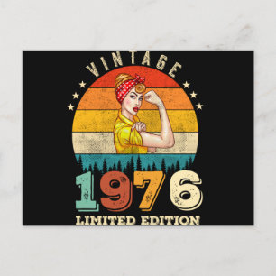 49 Year Old Bday 1976 Vintage 49th Birthday Women Postcard