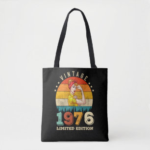49 Year Old Bday 1976 Vintage 49th Birthday Women Tote Bag
