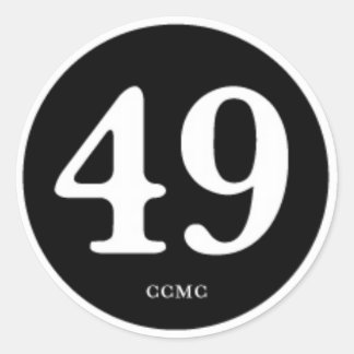 49CC MC " PATCH OF HONOR" CLASSIC ROUND STICKER