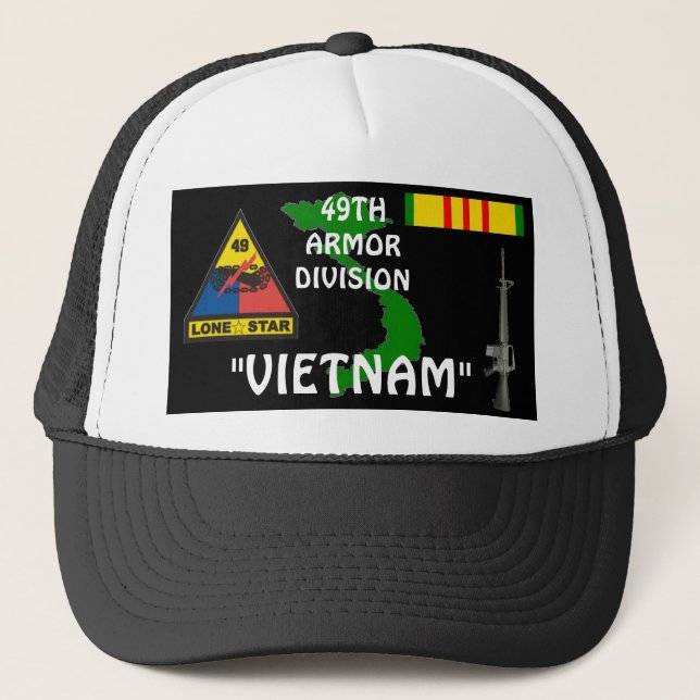 49th Armor Division Vietnam Veteran Ball Caps (Front)