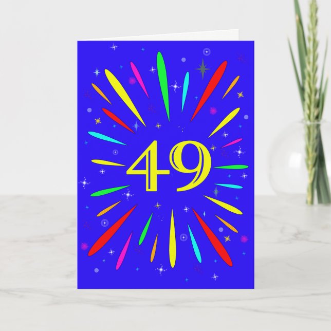 49th Birthday Explosion Card (Front)