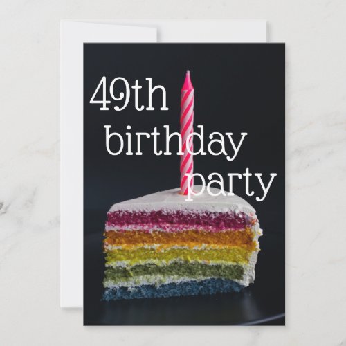 49th birthday invitation