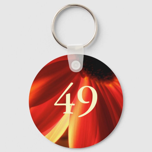 49th Birthday Keychain (Front)
