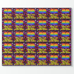 [ Thumbnail: 49th Birthday: Loving Hearts Pattern, Rainbow # 49 Wrapping Paper ]