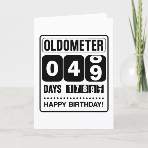 49th Birthday Oldometer Card
