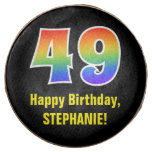 [ Thumbnail: 49th Birthday - Rainbow Spectrum Pattern Number 49 ]