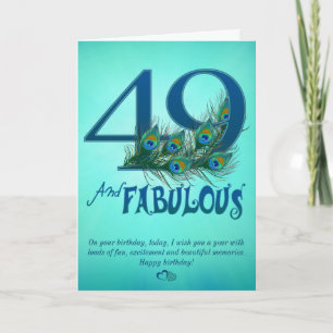49th Birthday template Cards
