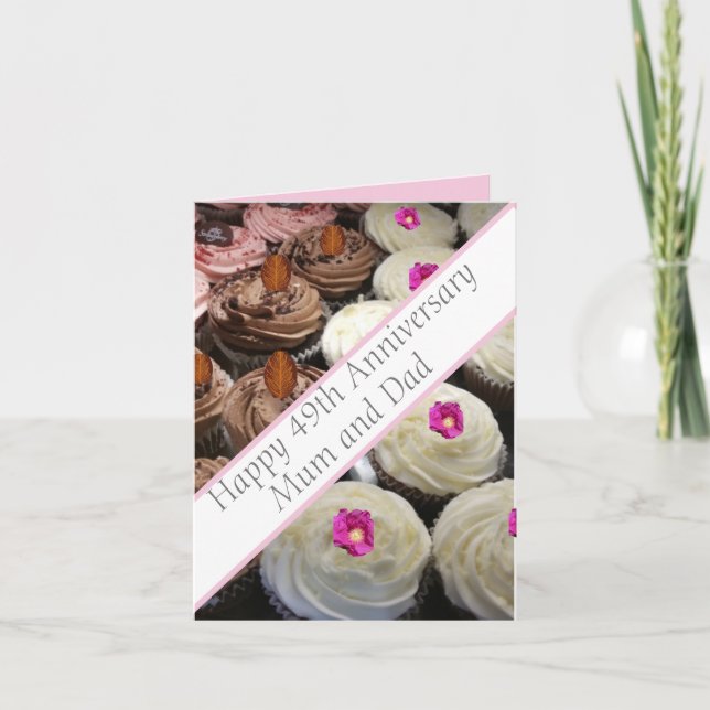 49th Wedding Anniversary   Card (Front)