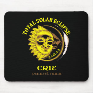 4.08.24 Total Solar Eclipse 2024 Erie Pennsylvania Mouse Pad