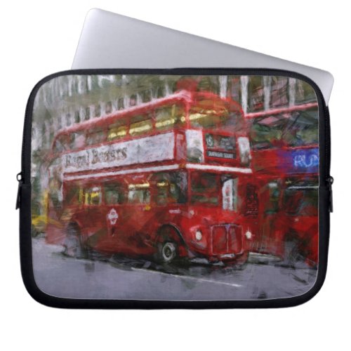 410 to Trafalgar Red Double_decker Bus UK Laptop Sleeve