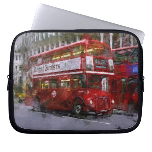 410 to Trafalgar Red Double_decker Bus UK Laptop Sleeve