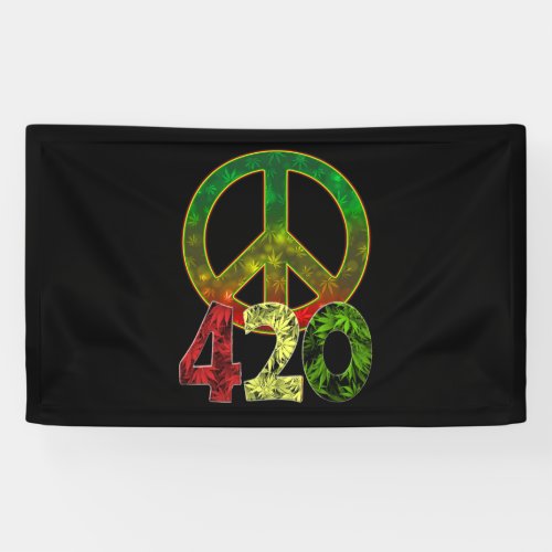 4 20 Peace Banner