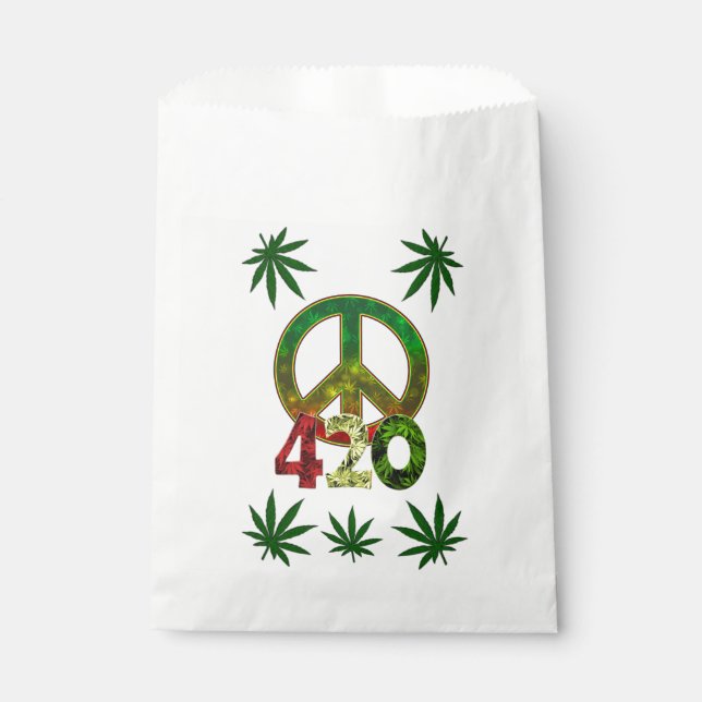 4 20 Peace Favor Bag (Front)