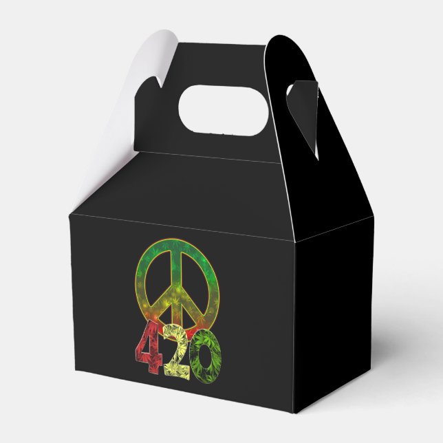 4 20 Peace Favor Boxes (Front Side)