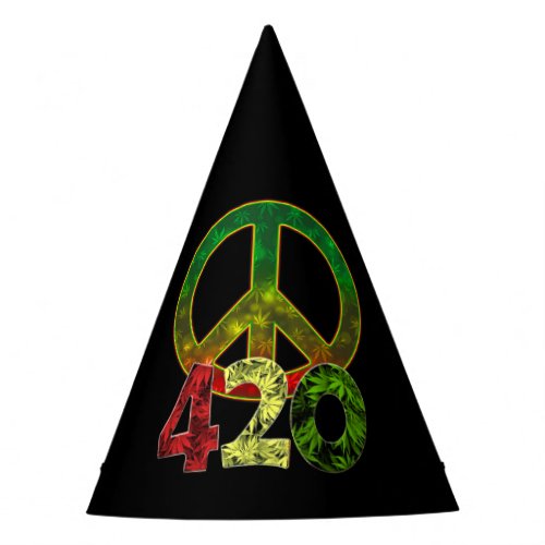 4 20 Peace Party Hat