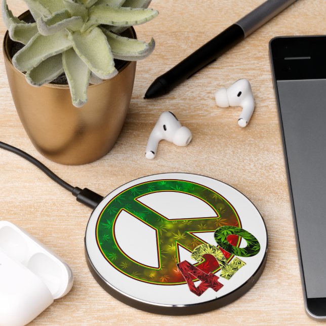 4 20 Peace Wireless Charger (Desk 2)