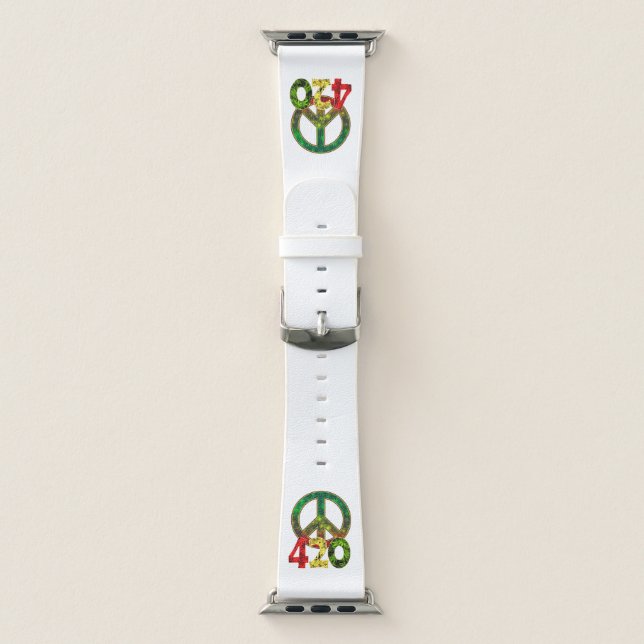 4 20 Weed Rasta Peace Apple Watch Band (Band)