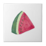 4.25&quot; X 4.25&quot; Ceramic Tile, Coaster - Watermelon at Zazzle