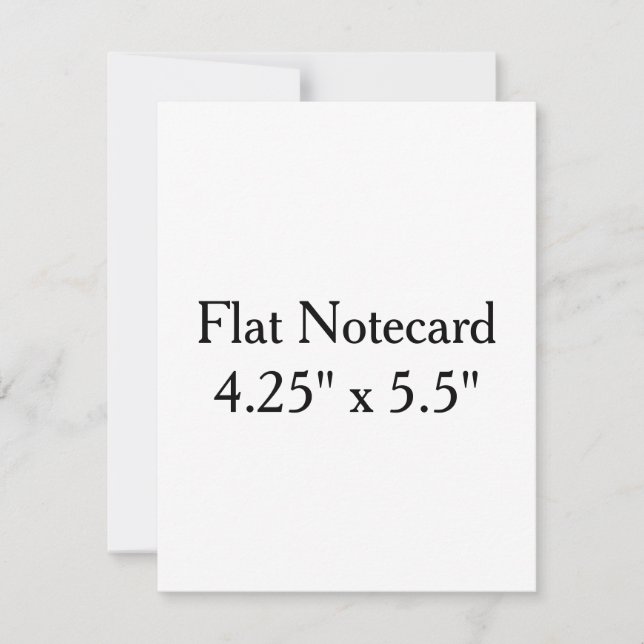 4.25" x 5.5" Squared Flat Note Card (Front)