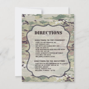 4.25x5.5 Direction Card Army Air Force OCP Camo
