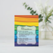 4.25x5.5 Direction Card lgbtq rainbow flag lesbian (Standing Front)