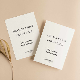 4.25x5.5" Double Sided Card Printing