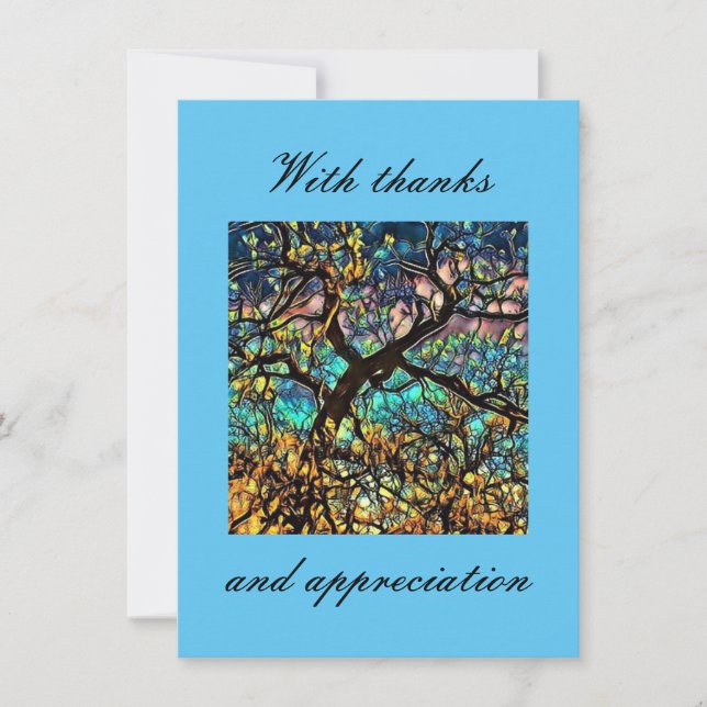  4.5" x 6.25" Flat Thank You Card  (Front)