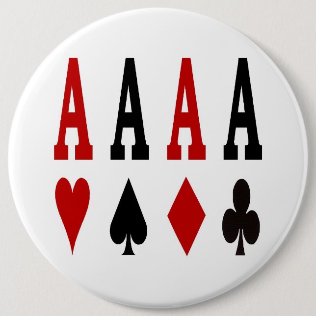 4 Aces Poker Button (Front)
