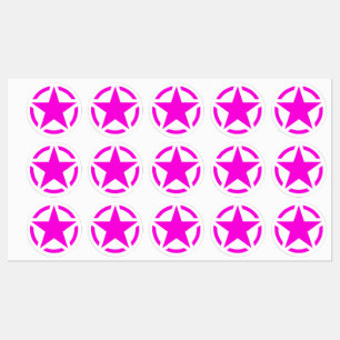 4 American Star Stencil Vintage Decals Labels