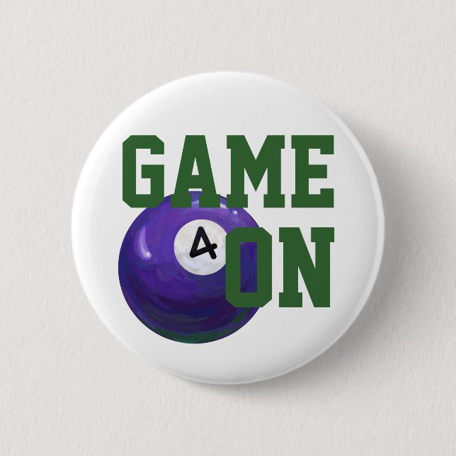 4 Ball Pinback Button (Front)