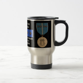 4 BATTLE STARS KOREAN WAR VETERAN TRAVEL MUG
