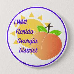 4" Button with LWML FL-GA logo