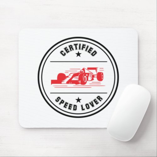 4car love certified speed lover vintage mouse pad