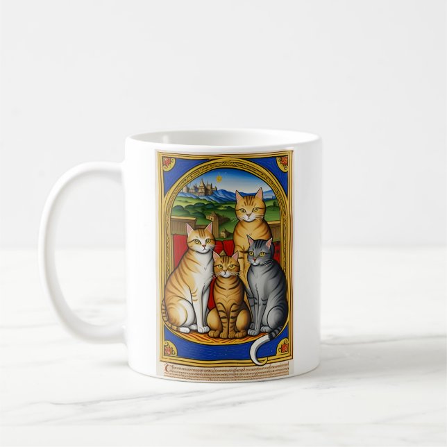 4 Cats Mug (Left)