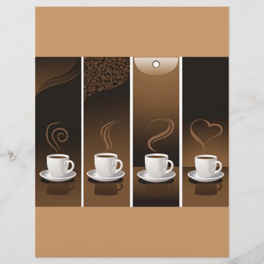 4 Coffee Cups in vector (Front)