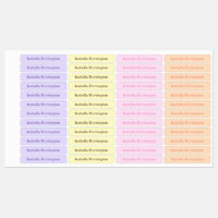 4 Color Custom Name Iron-On Fabric Clothing
