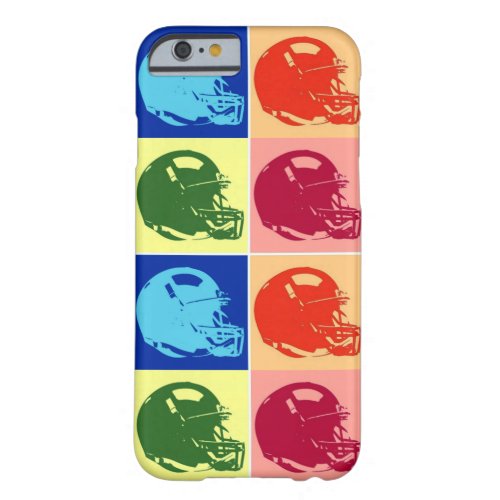 4 Color Pop Art Football Helmet iPhone 6 Case