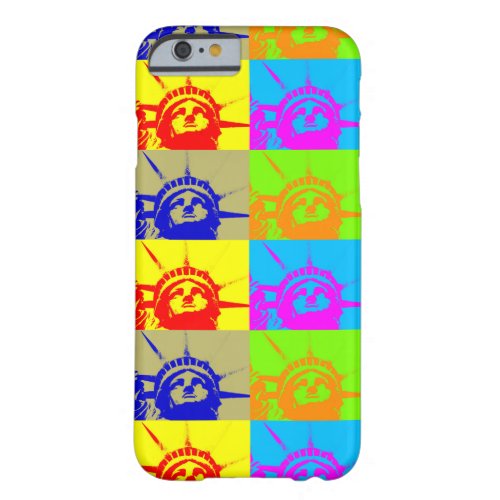 4 Color Pop Art Lady Liberty iPhone 6 Case