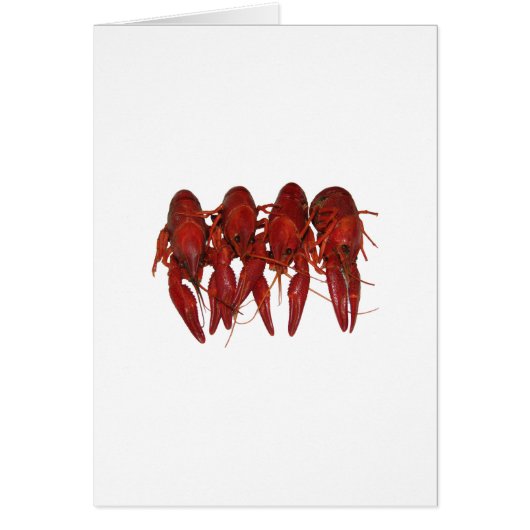 4 Cooked Crawfish Cards (Front)