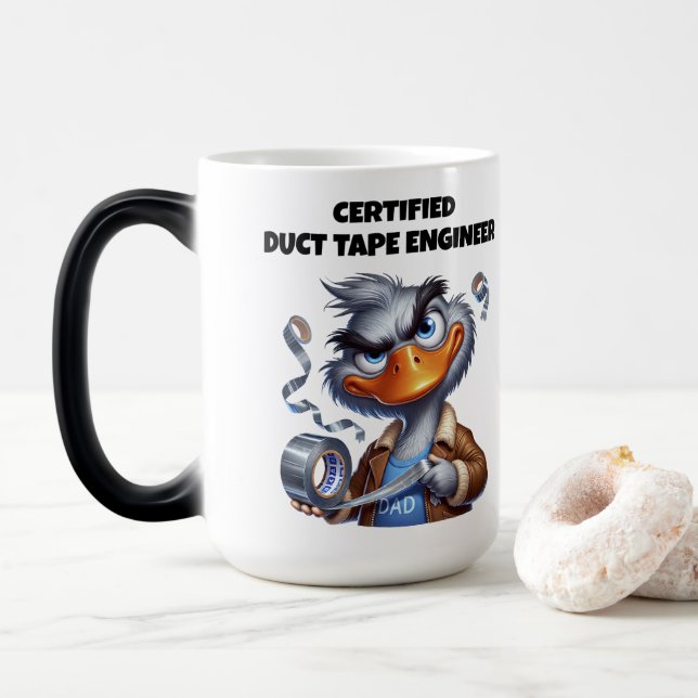 #4 Dad Coffee Mug (With Donut)