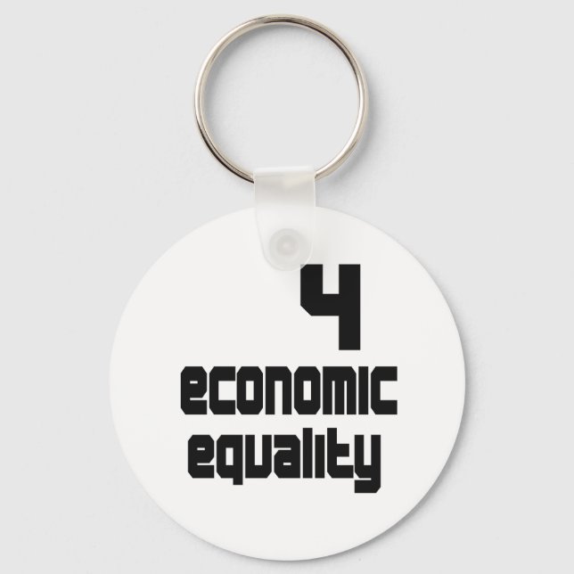 4 Economic Equality Keychain (Front)
