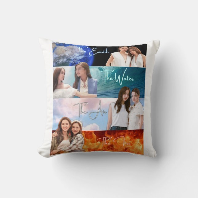 4 ELEMENTS GL Thai Throw Pillow (Front)