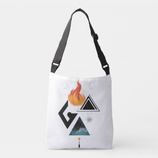 4 Elements Shoulder Tote – Earth, Air, Fire, Water