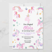 4 ever magical, Unicorn Birthday, Rainbows